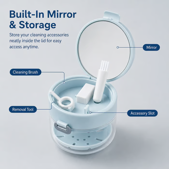 3-in-1 Aligner Care Case & Clean, Drain & Store Your Aligners Anywhere