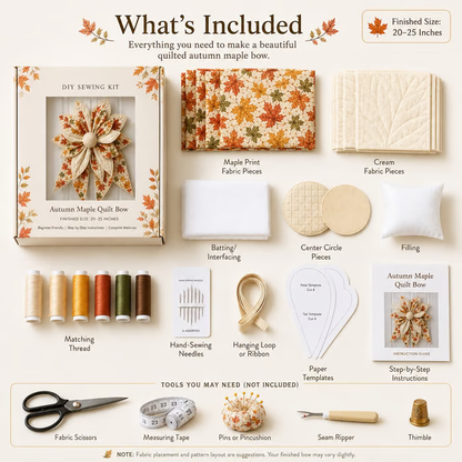 💕Large Patchwork Bow Sewing Kit
