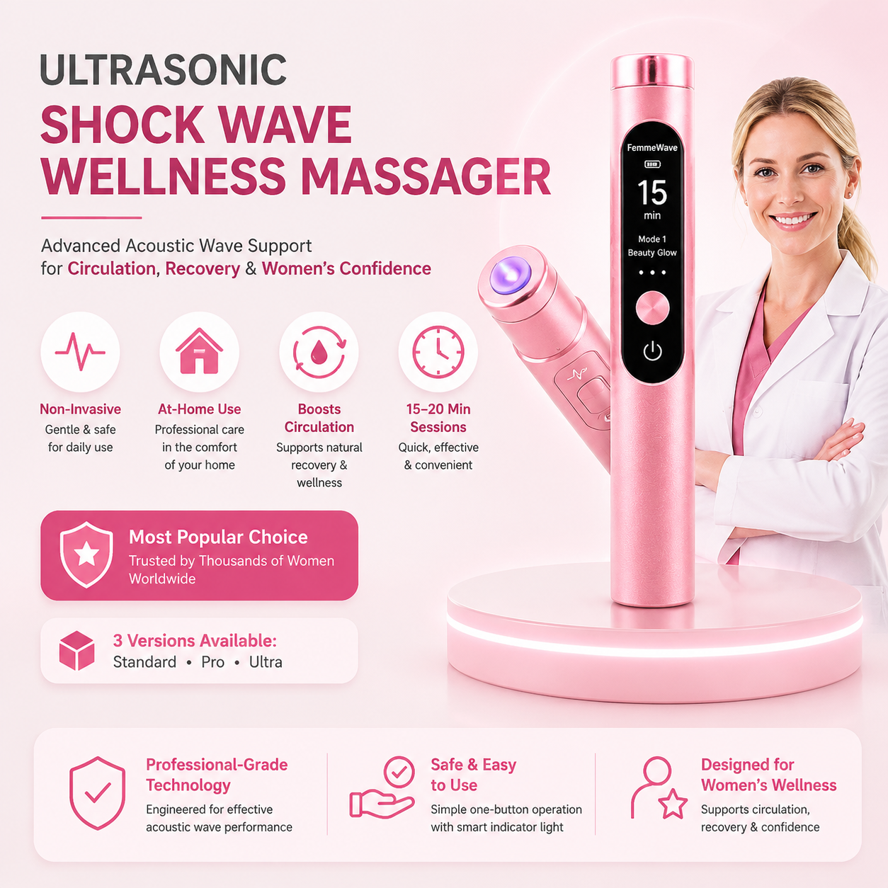Virexo™ Shockwave Therapy Activates circulation for fuller curves, radiant skin & fat reduction. Balances metabolism, restores youth.