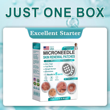 Virexo™ 2-in-1 Microneedle & Hydrocolloid Patch👨‍⚕️ | Removes raised moles, acne, flat warts, and skin tags | Helps improve wrinkles, scars, and blemishes | Invisible patches for face and body💖