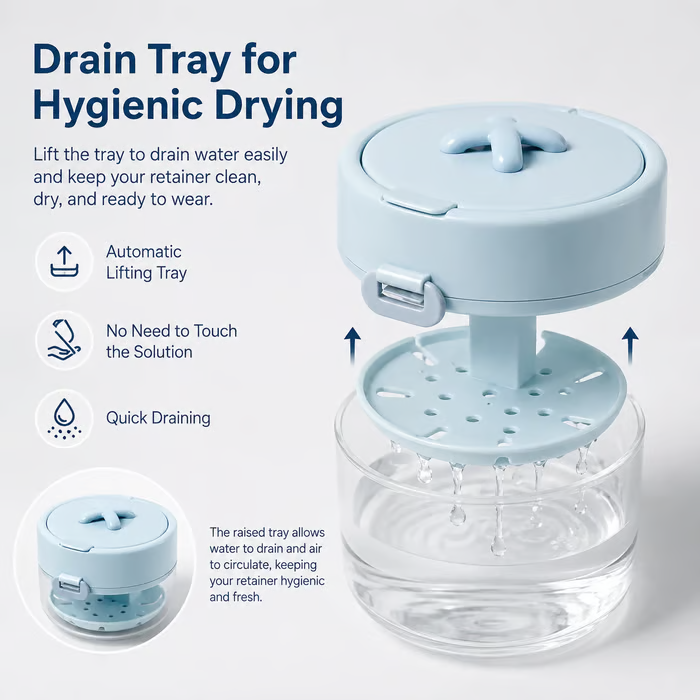 3-in-1 Aligner Care Case & Clean, Drain & Store Your Aligners Anywhere