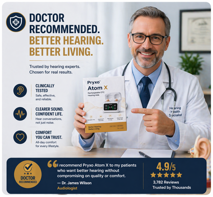 🔥 Today Only! Pryxo™ Atom X Smart Hearing Aids — Hear Clearly, Feel Confident Again 💖