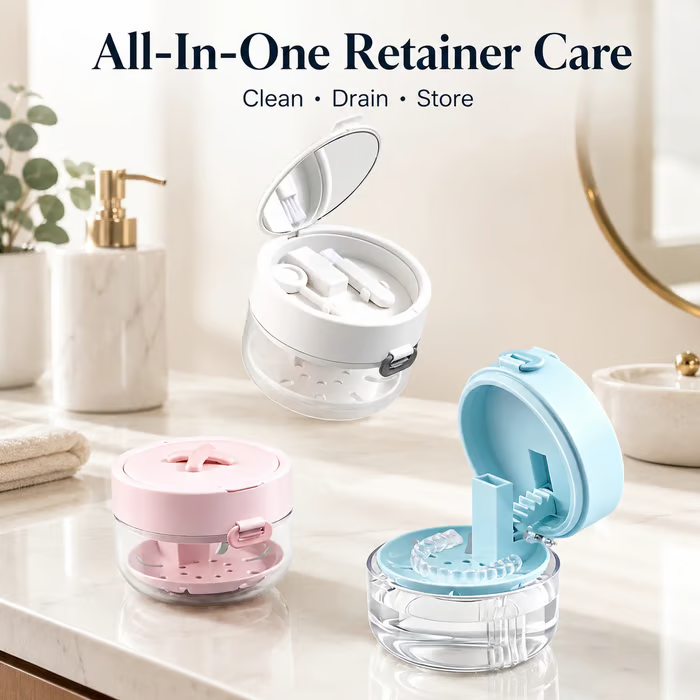 3-in-1 Aligner Care Case & Clean, Drain & Store Your Aligners Anywhere