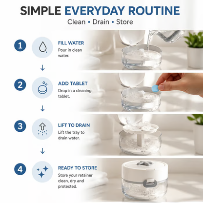 3-in-1 Aligner Care Case & Clean, Drain & Store Your Aligners Anywhere